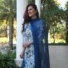 Royal Export Cotton Blend Printed Kurti With Pants Women's Stitched Salwar Suit - White ( Pack of 1 ) - Image 2